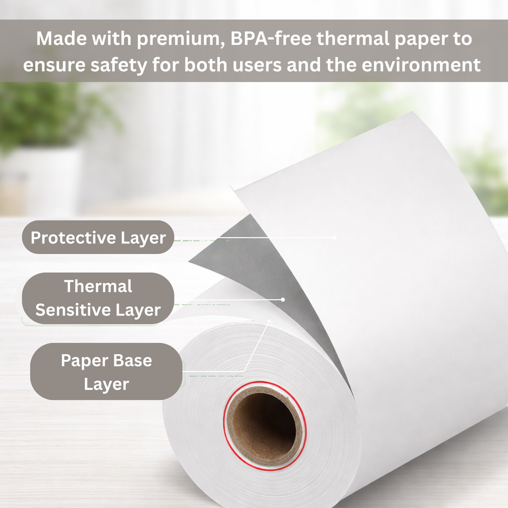Premium Thermal Paper Rolls for Credit Card Machine