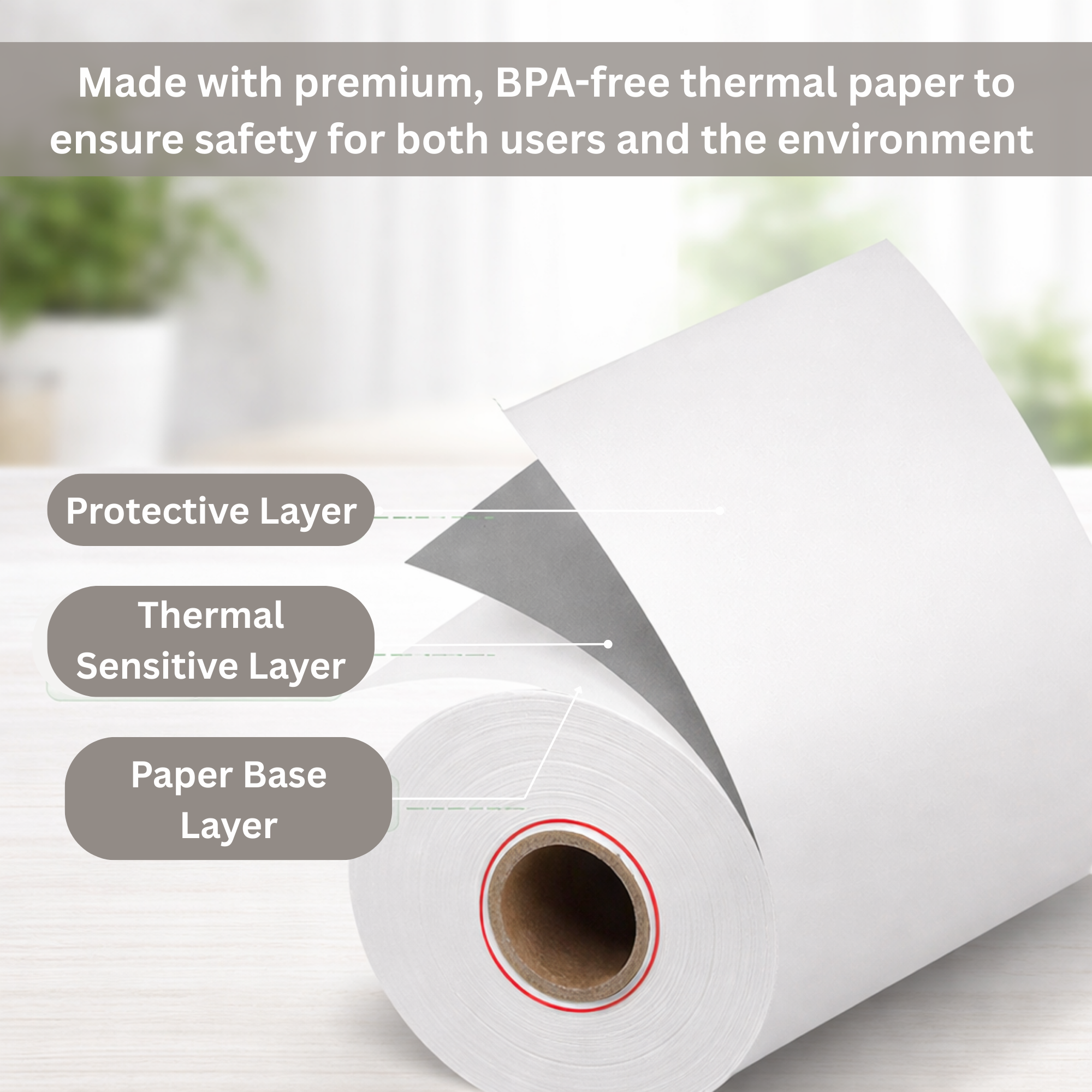 Premium Thermal Paper Rolls for Credit Card Machine