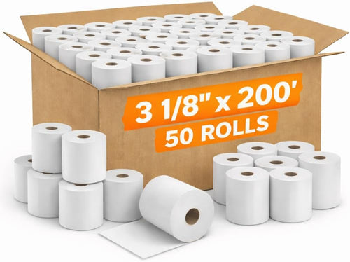 3 1/8" x 200' Premium Thermal Paper Rolls