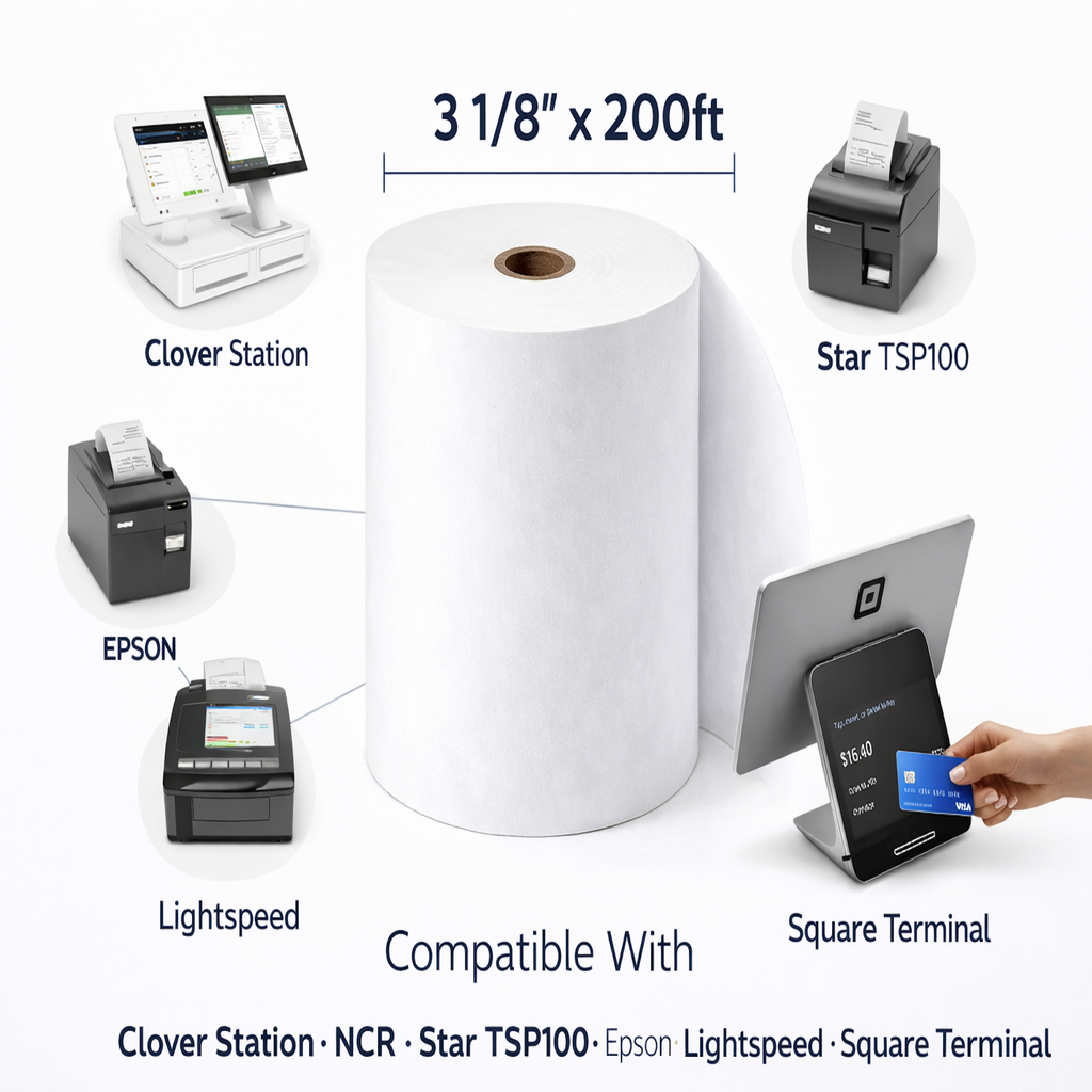 Premium Thermal Paper Rolls for POS receipt printer